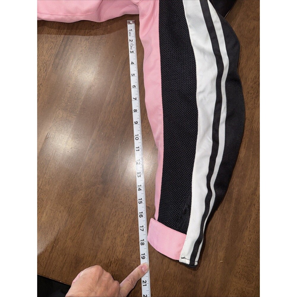 BILT Women's Motorcycle Jacket Pink Black Armored Textile Moto Riding Biker L - Picture 14 of 14